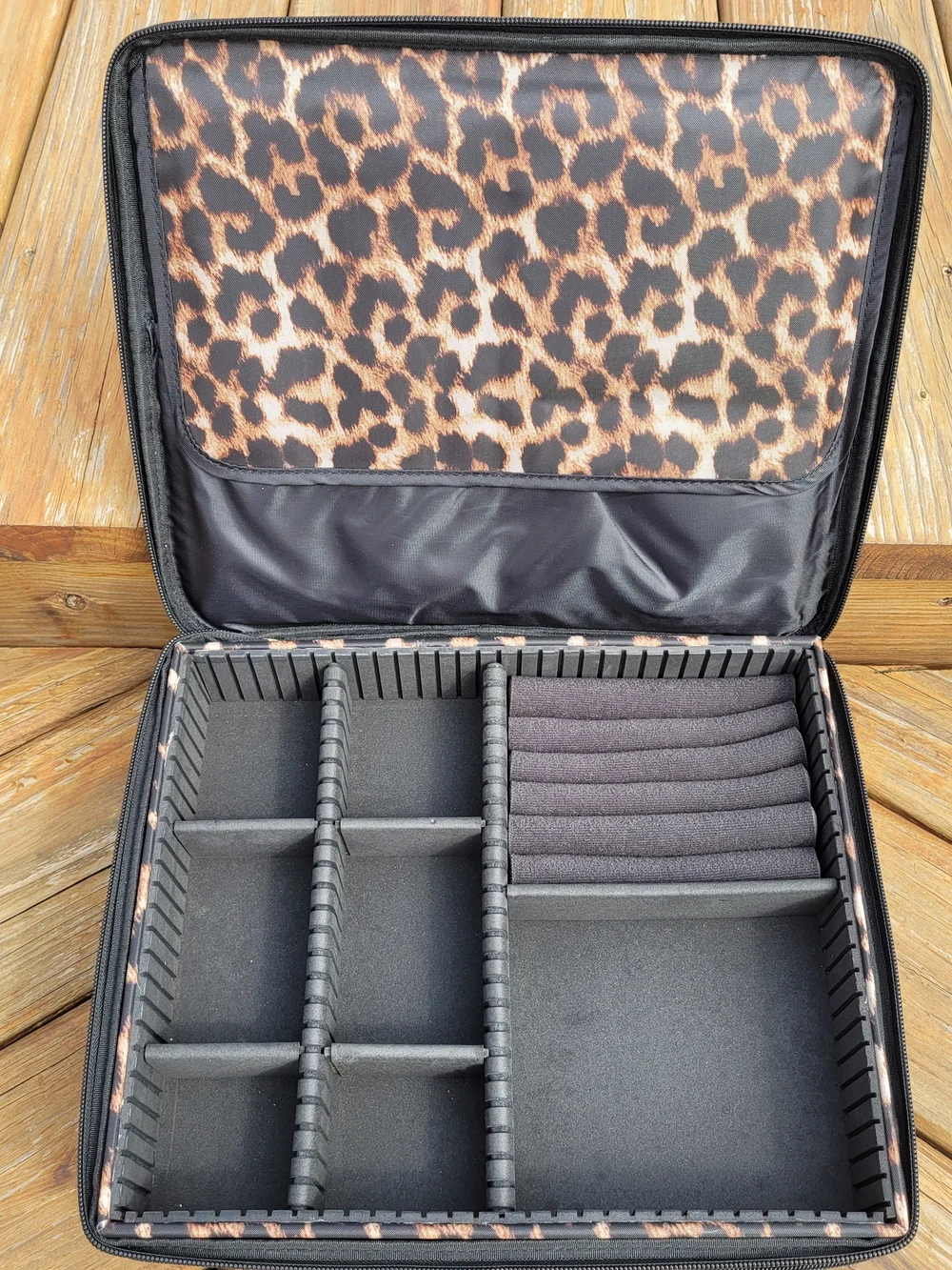 Joy Mangano Jewelry Organizer Leopard Travel Case Storage Box - Picture 2 of 7